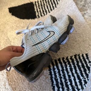 Nike Silver and Black VaporMax Shoes